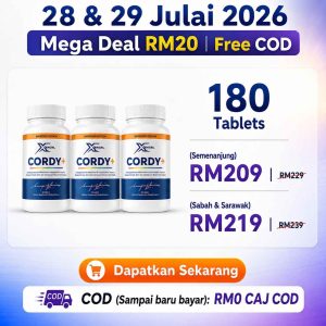 [Mega Diskaun RM20 & Free COD 28 & 29-07-2026] 3 Cordy+
